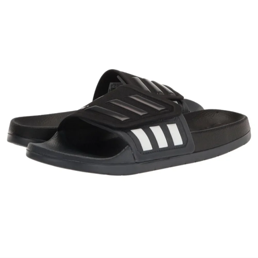 Adidas Adilette Tnd black and white Slide Sandal size 6